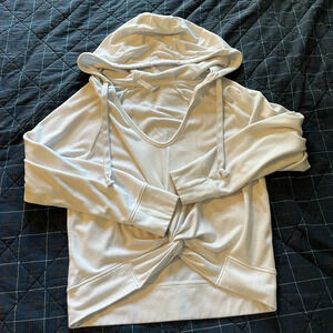 Fabeltics cropped twist front hoodie